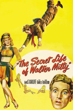 The Secret Life of Walter Mitty (1947) starring Danny Kaye on DVD on DVD